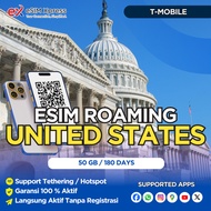 eSIM Amerika USA 50 GB Data | 180 Hari | eSIM Roaming | eSIM Travel United States