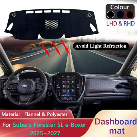 Car Dashboard Pad for Subaru Forester SL e-Boxer 2025~2027 2026 Liner Anti-Slip Mat Sunshade Dashmat