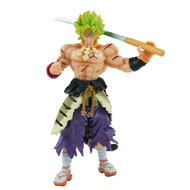 Bandai | Broly PVC Action Figures Black Goku Father Super Bardock Figurine Anime Dragon Ball Z Grand