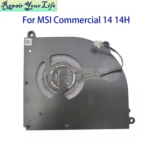 CPU Fan Notebook Cooler For MSI Commercial 14 H A13MG BS5405HS-U6Q MS-14L1 Processor Radiator Coolin