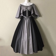 Limea Plus Size Dress For Women Formal Wedding Dress For Ninang Sale Women Fashion Gown Vintage Dress Cosplay Party Evening Night Formal Long Dress Polyester (Coffee)