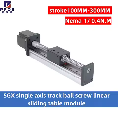 SGX Single Axis Track Ball Screw Linear Sliding Table Module with Nema 17 0.4N.M Motor Sworktable St