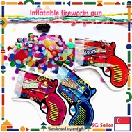 🦄SG TOY🦄Fireworks Inflatable Gun Confetti Fireworks Foil Balloons Birthday Party Graduation Ceremony Atmosphere Props