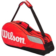 Wilson กลางแจ้งความจุขนาดใหญ่กระเป๋าไม้เทนนิสของแท้กระเป๋าไม้ตีเทนนิสกันน้ำถุงกอล์ฟผู้ชายผู้หญิงกระเ