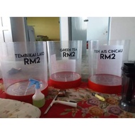 STIKER BALANG AIR (HURUF POTONG)