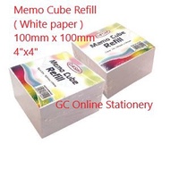 Memo Cube Refill ( White paper ) 100mm x 100mm / 4"x4"