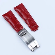 Suitable for Rolex Daytona Black Green Blue Water Ghost Yacht GMT Arc Strap Rubber Strap 20mm