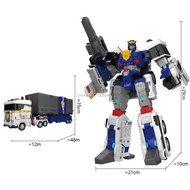 Original 5 In 1 Mini Force Strongest Police Transforming Robot to Car Toys MiniForce X JUSTICE TITAN