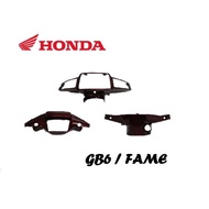 HONDA GB6 FAME C90 LAMA HANDLE COVER METER COVER RED MAROON SET COVER LAMPU DEPAN ATAS KEPALA COVER 