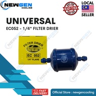 UNIVERSAL EC052 1/4" FLARE FILTER DRIER HVAC REFRIGERATION AIRCOND FREEZER CHILLER LIQUID LINE FILTE