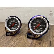 Auto Blower Boost Meter 30psi /60psi 🇹🇭 Meter Boost  for Diesel (Carbon Face)