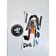 HARLEY EAGLE PT - STICKER DECAL SKINCOVER GARSKIN INTERCOM CARDO PAKCTALK BOLD BY RIDERSPB