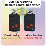 2 Channel 330mhz/433mhz (RC505) Premium Autogate Door Wireless Remote Control - Dip Switch Code Type