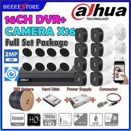 DAHUA 2MP 16-CHANNEL FULL COMPLETE SET HD 1080P CCTV 16CH DVR + Camera + HARD DISK + Power Supply + 