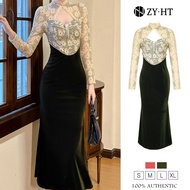 ZYHT EraVogue Đầm Váy nữ váy sườn xám váy hồng váy xanh váy dài tay váy đuôi cá váy nhung váy xã hội