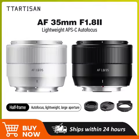 TTArtisan AF 35mm F1.8 II APS-C Frame Large Aperture Lens for Sony ZV-E10/a6600/a6700 Fuji XT30II/X-