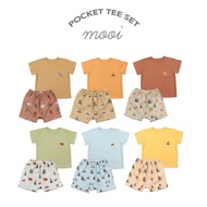 Mooi Pocket Tee Set | Children's Short Suit 1-5 Years