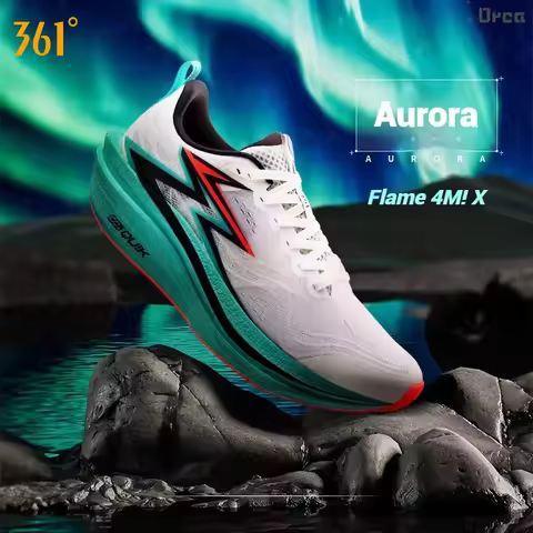 361 Degrees Flame 4.0 MIX Men's Carbon Plate Running Shoes Cushion Durable Lightweight Racing Marath