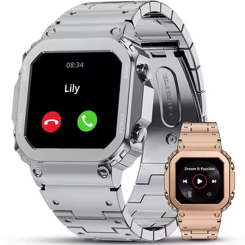 Smart Watch 2024 Men's Watch Korean Support Waterproof Retro Smart Fitness Bracelet Original Brand f