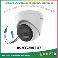 DS-2CE78K0T-LTS HIK VISION 3K 5MP Two Way Audio Fixed Turret Camera