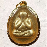 TOP GOLDEN PHRA PIDTA LP TOH B.E.2521 TAKRUD PROTECTION ATTRACT MONEY INCREASE LUCK RARE OLD THAI BU