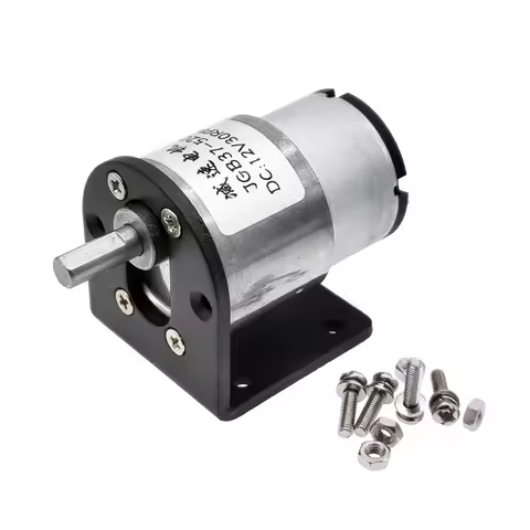 JGB37-520 12V 24V High Torque Gear Box Electric Motor New Gearmotor 5/10/20/30/45/60/100/200/300/600
