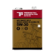 TP Motor Oil | Premium 5W-30 | Full Synthetic PAO | SN/CF GF-5 | 4 Liters
