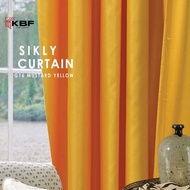 kkbfcurtain G16 Blackout Curtain 260CM Height | Soft Silky Fabric | Hook / Ring Design