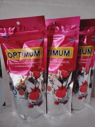 อาหารปลาเม็ดจิ๋ว100กรัมx3ซองoptimumสำหรับปลาเล็กทุกสายพันธุ์อาหารปลาหางนกยูงปลาทองปลาคาร์ฟ