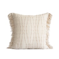 Cushion Cover Modern Simple Luxury Beige Sofa Hotel Homestay Bedroom Backrest Cushion Cover Home Dec