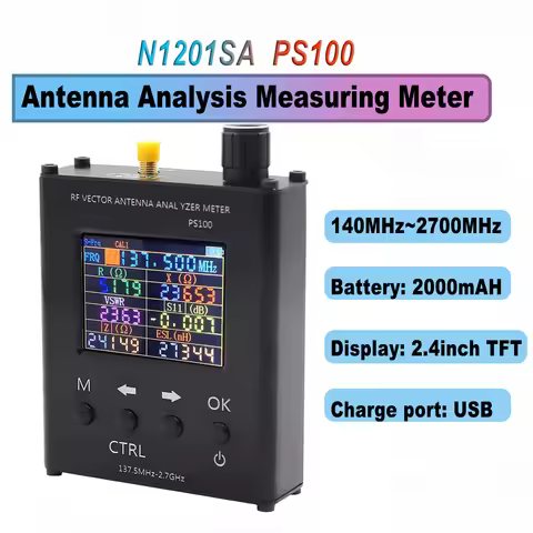 New PS100 Original Accuracy Agility Instrument N1201SA 140MHz-2700MHz UV RF Vector Impedance ANT SWR