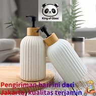 Ceramic Bottle Pump Foam Soap Dispenser 410ml Ceramic Foam Liquid Soap Dispenser Bottle 410ml