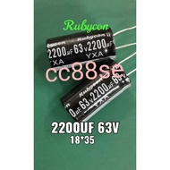 2200UF 63V 18*35 ELECTROLYTIC CAPACITOR RUBYCON