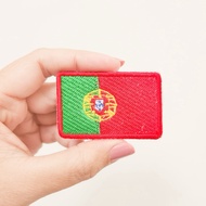 FLAG EMBROIDERY PATCH / PORTUGAL FLAG BADGE EMBROIDERY / COUNTRY FLAG IRON PATCH