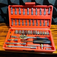 [NEW] 46 PCS SOCKET WRENCH COMPLETE TOOL SET