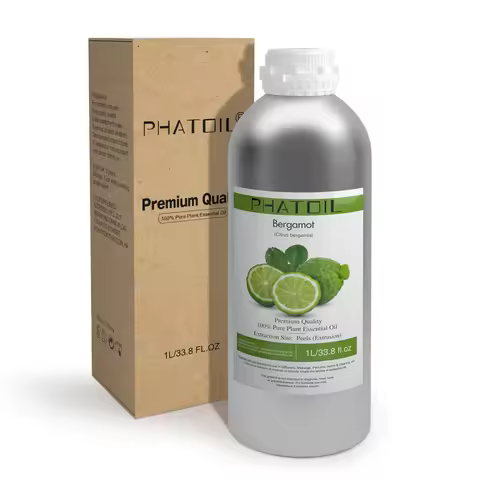 PHATOIL 1000ml Pure Essential Oil For Skin Care Spearmint Bergamot Lavender Eucalyptus Lemongrass Ar
