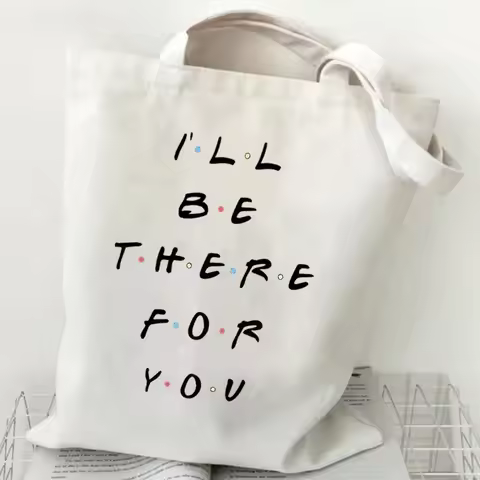 1Pc HOW YOU DOING Graphic Tote Bag for Women Friends Tv Show Canvas Handbags Fashion Femal Shoulder 