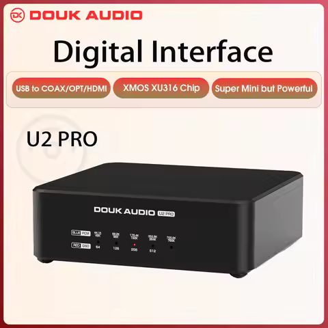 ​Douk Audio U2PRO USB Digital Interface:​​ XMOS XU316 DDC Converter, Optical/Coaxial/I2S Output for 