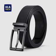 HLA/Hailan's Home Pin Buckle Belt Men's Belt Fashion Casual Practical All-Match Real Cowhide Belt