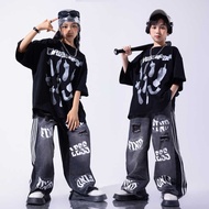 Performance Children's Costume Boys Loose Hip-Hop Trendy Clothing Kids Street Dance Outfit Hip-Hop