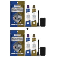 กาว AB กาวโลหะทนความร้อนสูงสำหรับงานเชื่อมอุตสาหกรรมกาวซ่อมแตกแห้งเร็วรั่วแบบพิเศษสำหรับงานซ่อมโลหะก