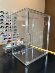 Acrylic display clear case Self Assembly 36cm high stackable box sneakers magnetic door bearbrick