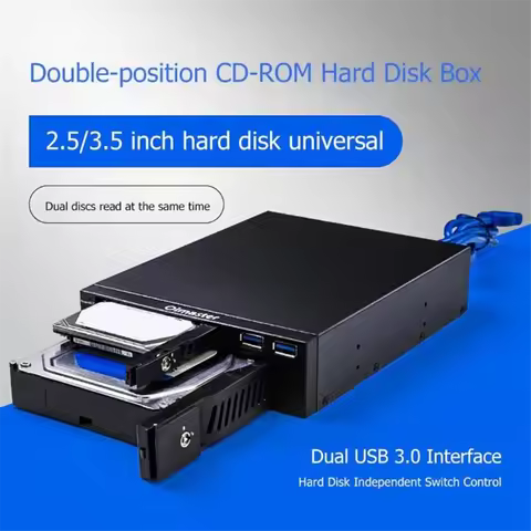 Upgraded Oimaster MR-6203 Hard Disk Enclosure for 2.5/3.5 Inch Hard Disk Rack