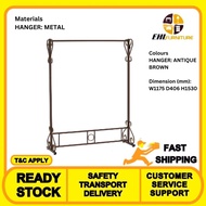 EHL FURNITURE - Connor towel hanger in Antique Brown colour