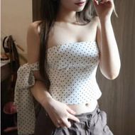 Stella田s Off-shoulder Polkadot Top - Polkadot Top - Off Shoulder Top - Choker Top - Multiway Top