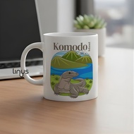 Landmark Mug Komodo Island Komodo Souvenir Mug NTT Indonesia