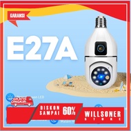 V380 E27A Indoor CCTV Dual Camera HD Wi-Fi BULB PTZ Dual Lens Two-Way Audio Security Camera