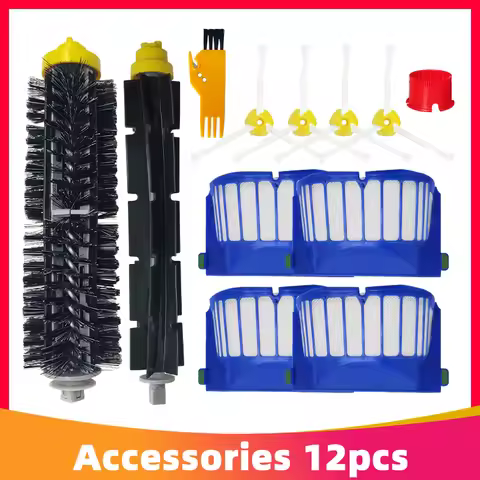 Compatible For iRobot Roomba 600 Series 605 664 671 692 691 694 650 660 685 Main Brush Side Brush He