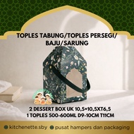HIJAU Eid Box Green Flower Lantern Bag Eid al-Fitr Box jar dry cake Box Eid Hampes 1 Jar 500-600ml r