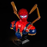 GEAMENT LED Light Kit Compatible with Lego Iron Spider-Man Bust 76326 Building Blocks Model (Model S
